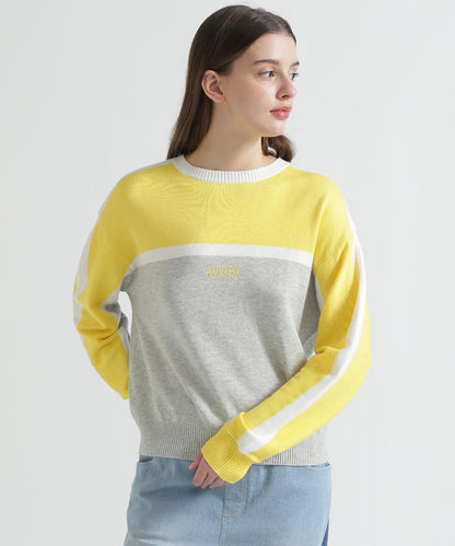 MULTI-TONE KNIT PULLOVER 針織套頭衫