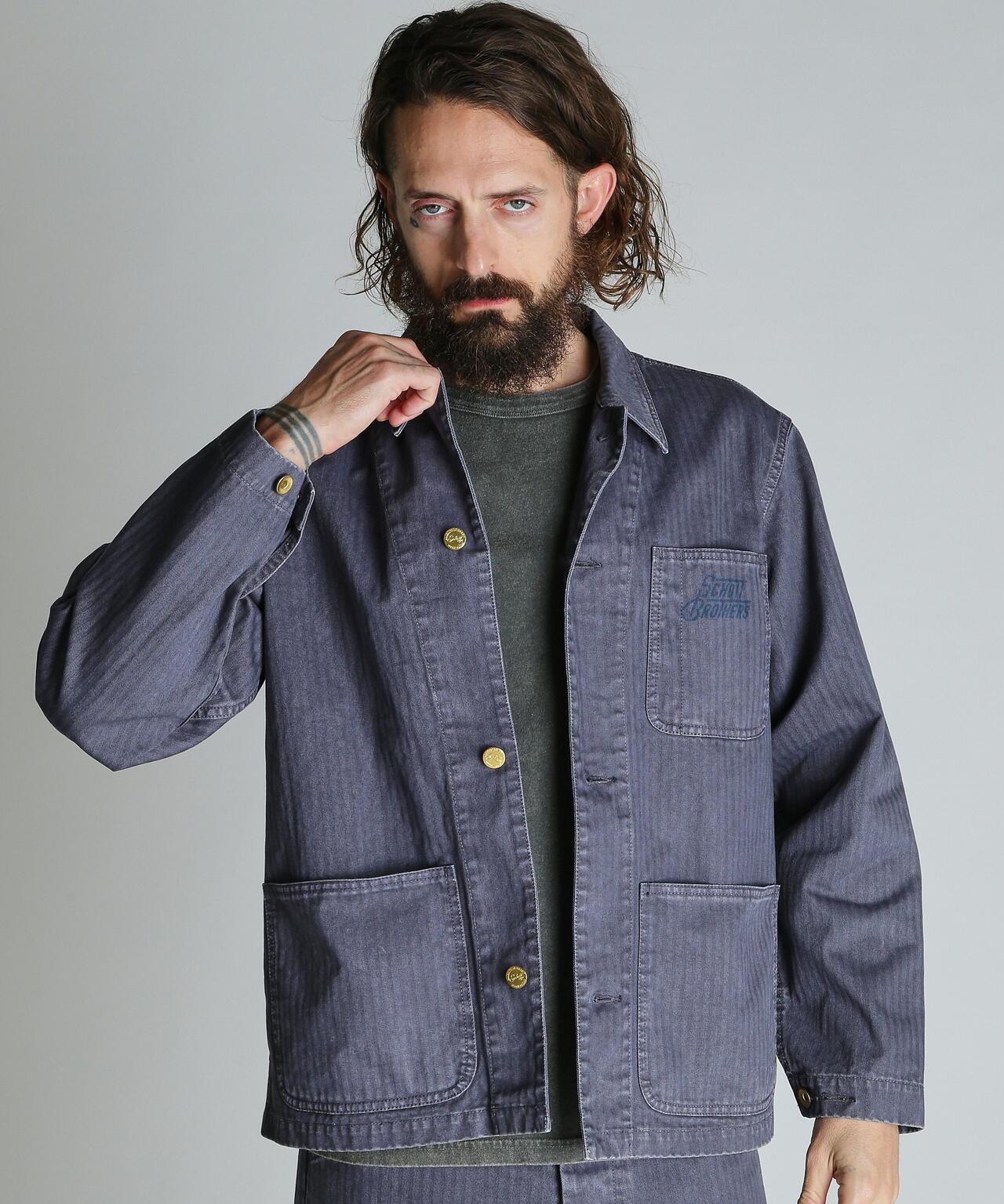 HERRINGBONE COVERALL 人字紋 工裝版型 外套