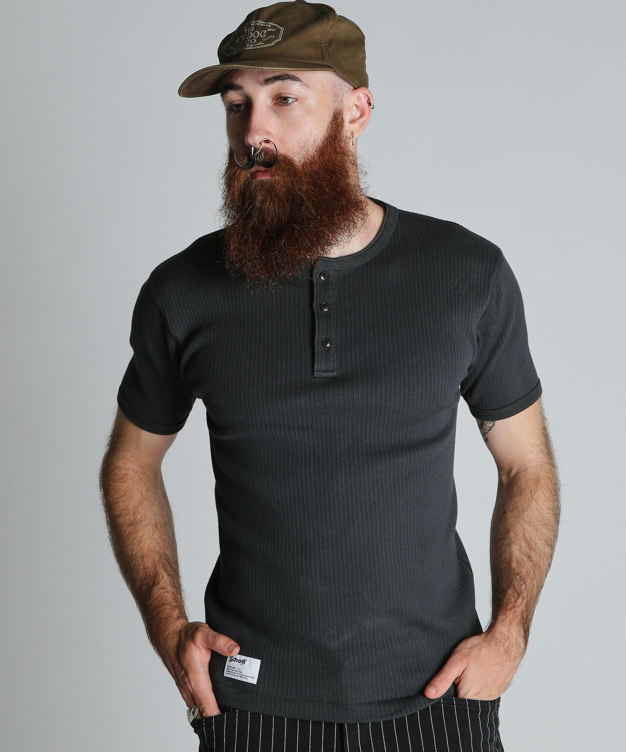 軍風羅紋亨利領 ARMY RIB HENLEY T-SHIRT T恤