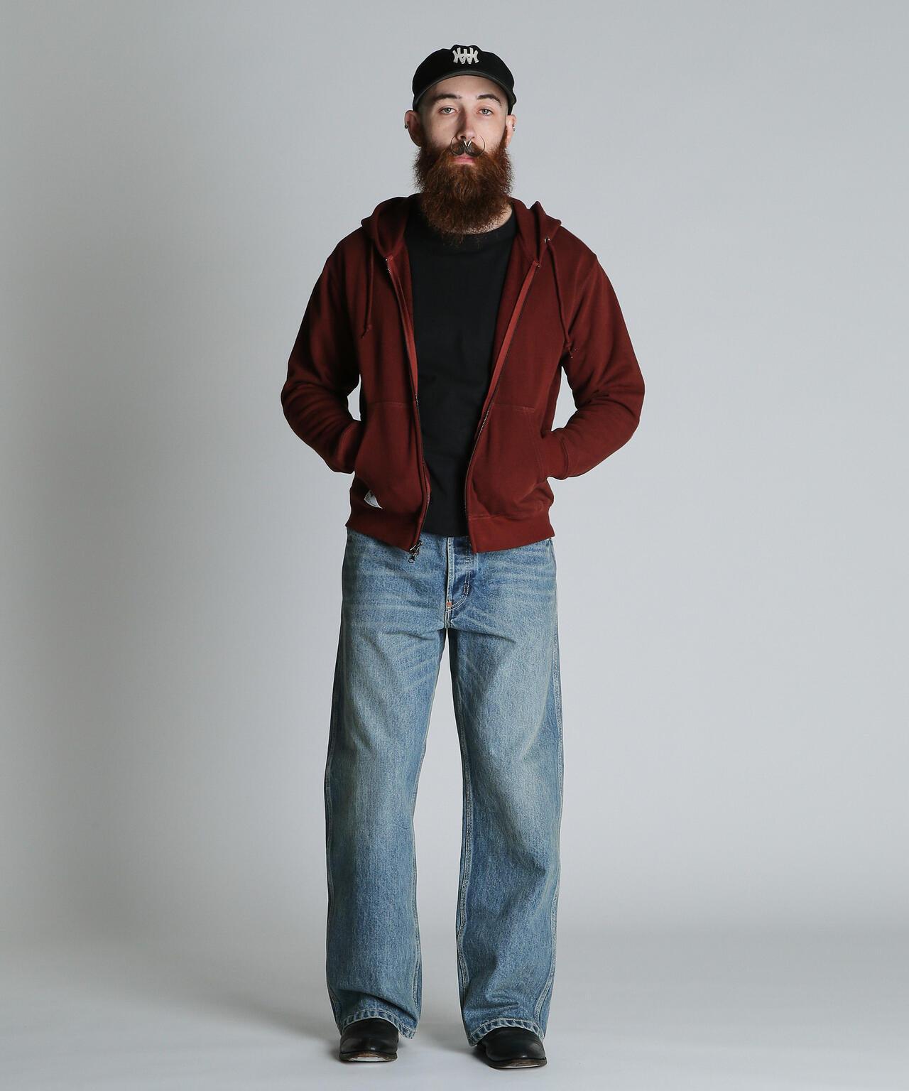 BLANK ZIP HOODED 拉鍊連帽衛衣