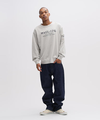 FADED MIL.POCKET CREWNECK SWEAT 水洗做舊 工裝口袋 圓領 衛衣
