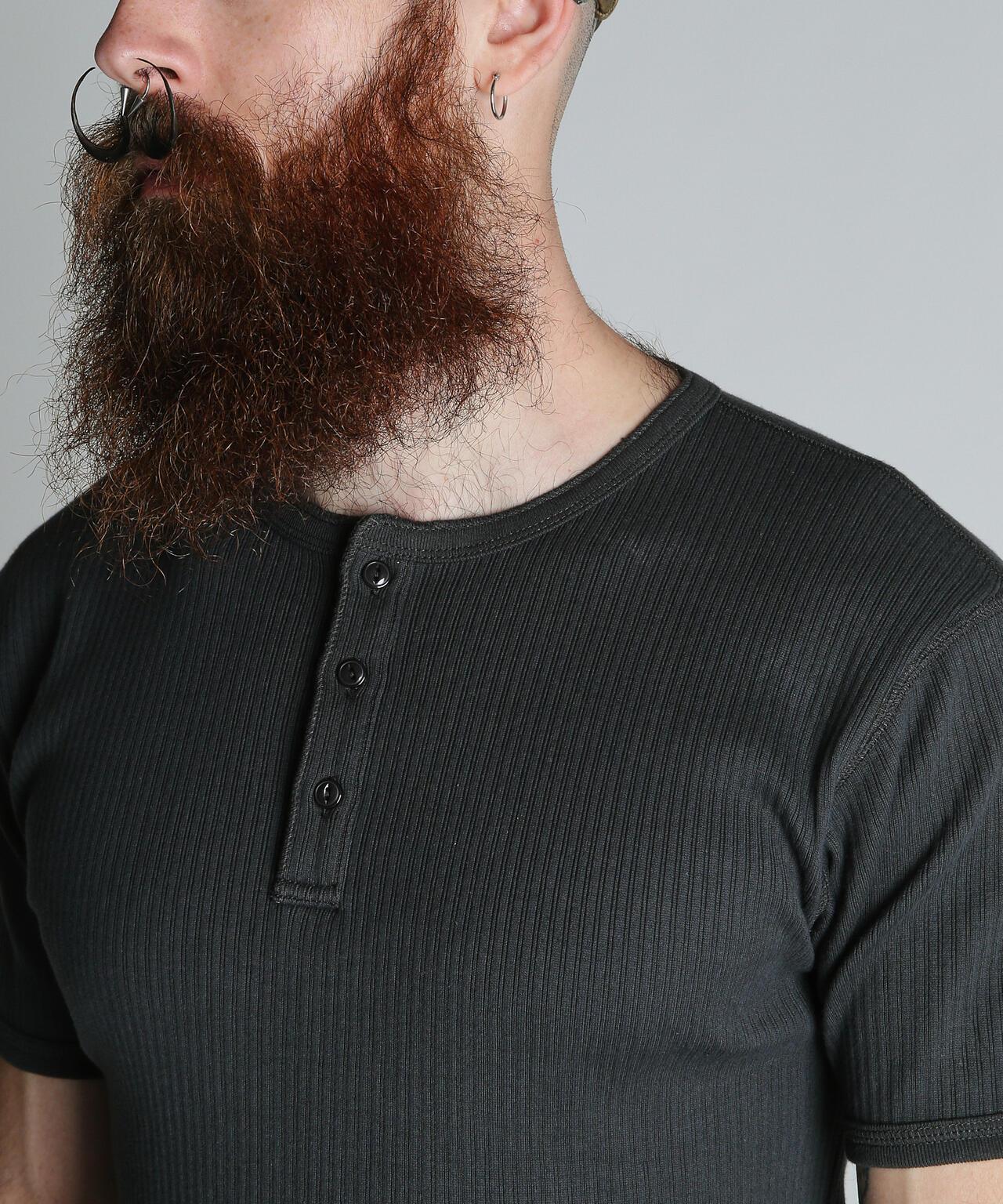 軍風羅紋亨利領 ARMY RIB HENLEY T-SHIRT T恤
