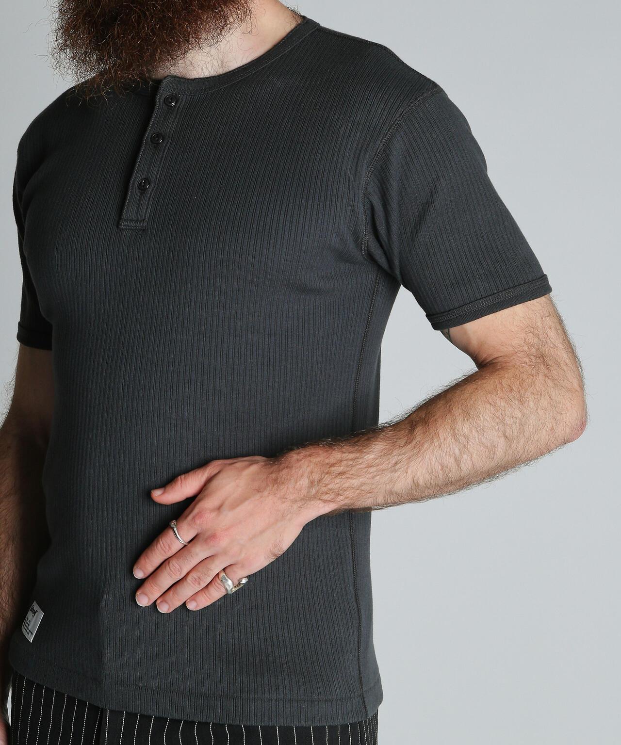 軍風羅紋亨利領 ARMY RIB HENLEY T-SHIRT T恤