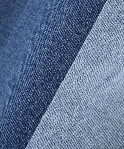 WAIST RIB COLOR BLOCKED DENIM 牛仔褲