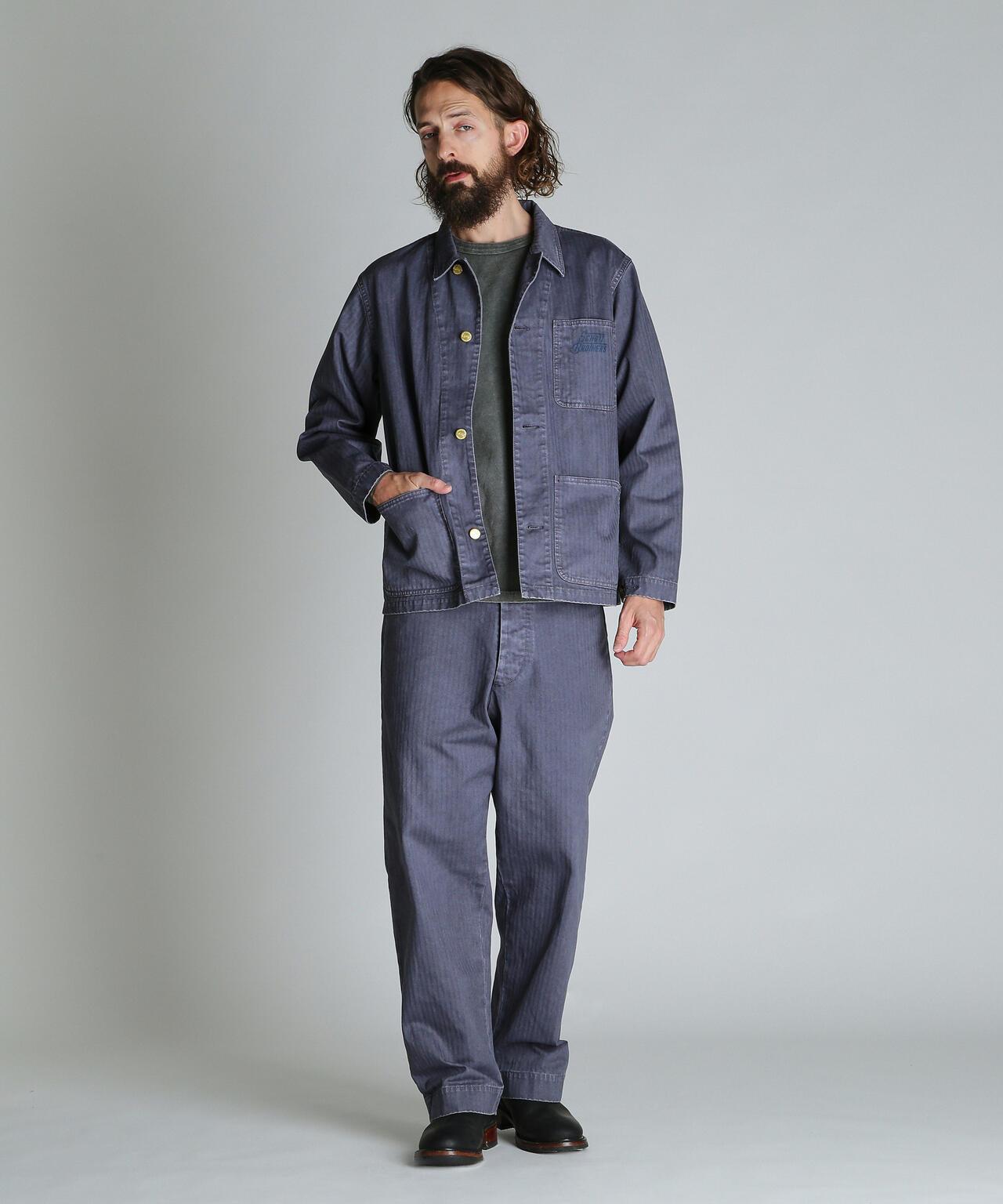 HERRINGBONE COVERALL 人字紋 工裝版型 外套