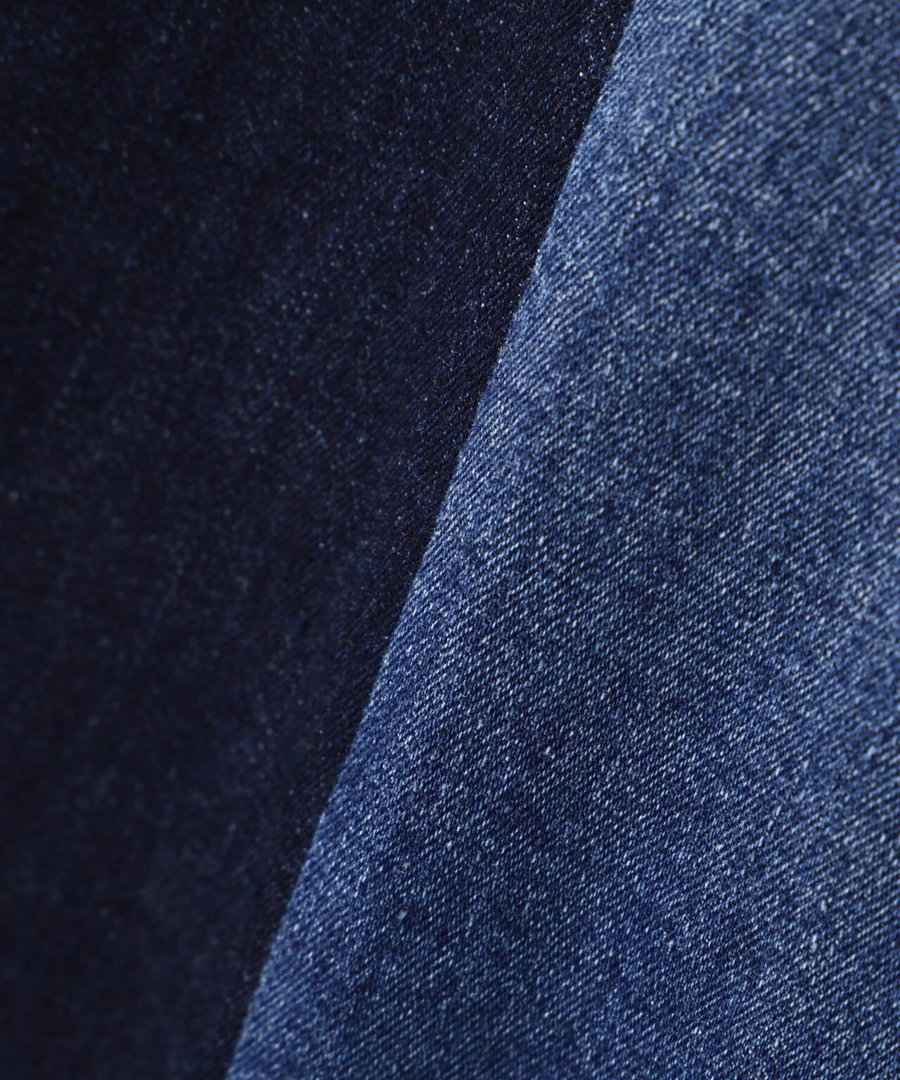 WAIST RIB COLOR BLOCKED DENIM 牛仔褲