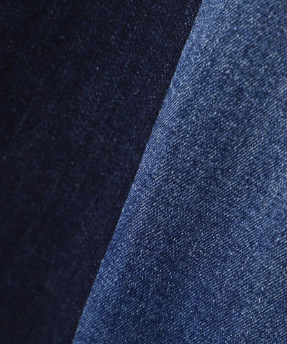 WAIST RIB COLOR BLOCKED DENIM 牛仔褲