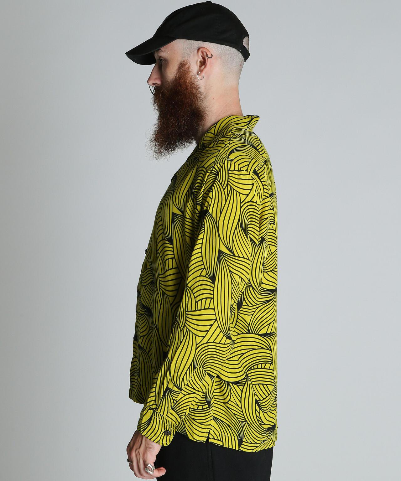 香蕉圖案 人造絲 RAYON SHIRT 襯衫