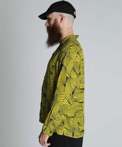 香蕉圖案 人造絲 RAYON SHIRT 襯衫