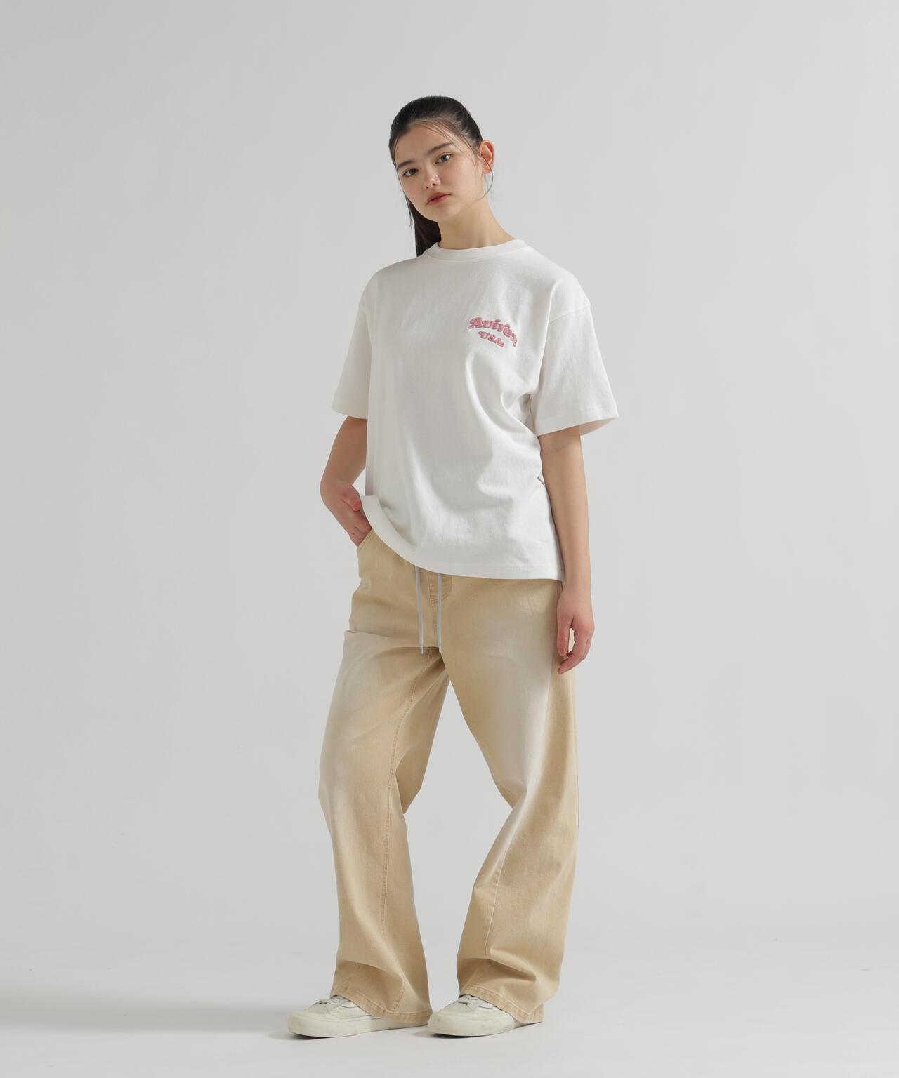 WAIST RIB COLOR BLOCKED DENIM 牛仔褲