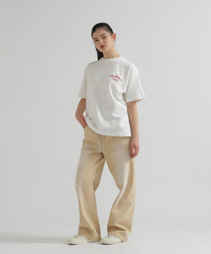 WAIST RIB COLOR BLOCKED DENIM 牛仔褲