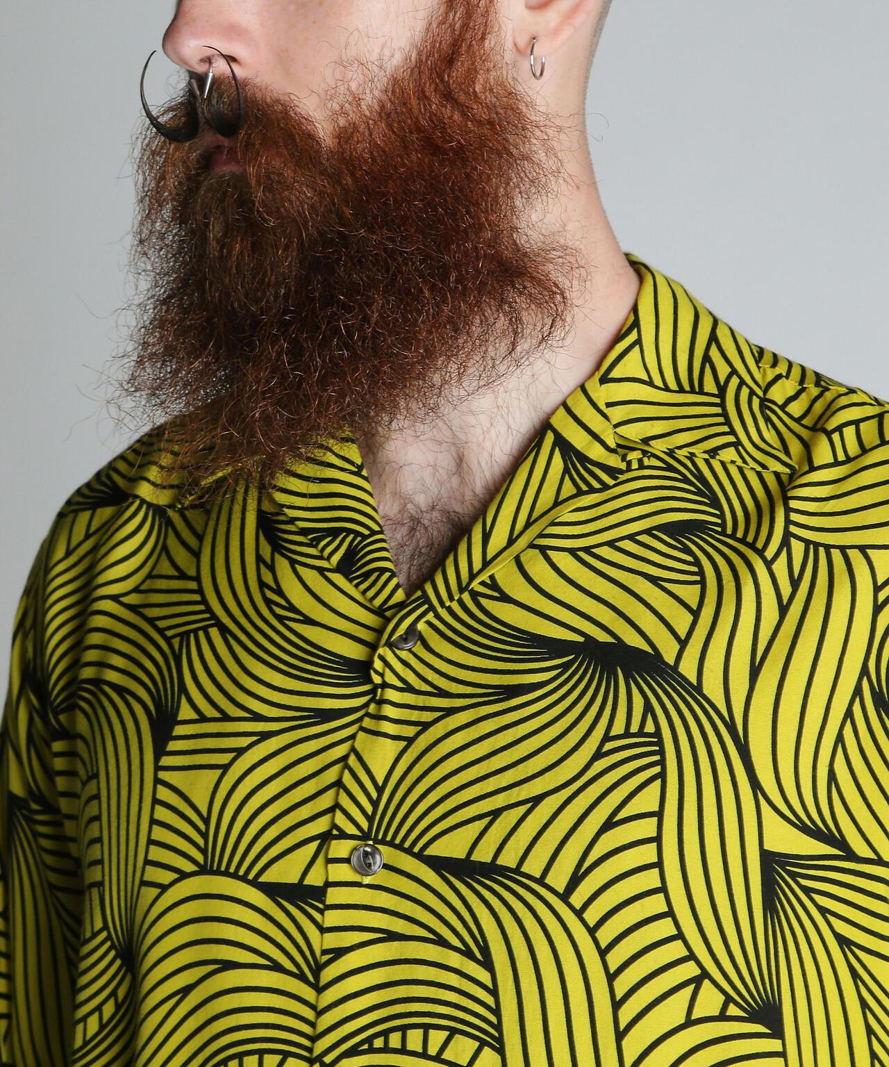 香蕉圖案 人造絲 RAYON SHIRT 襯衫