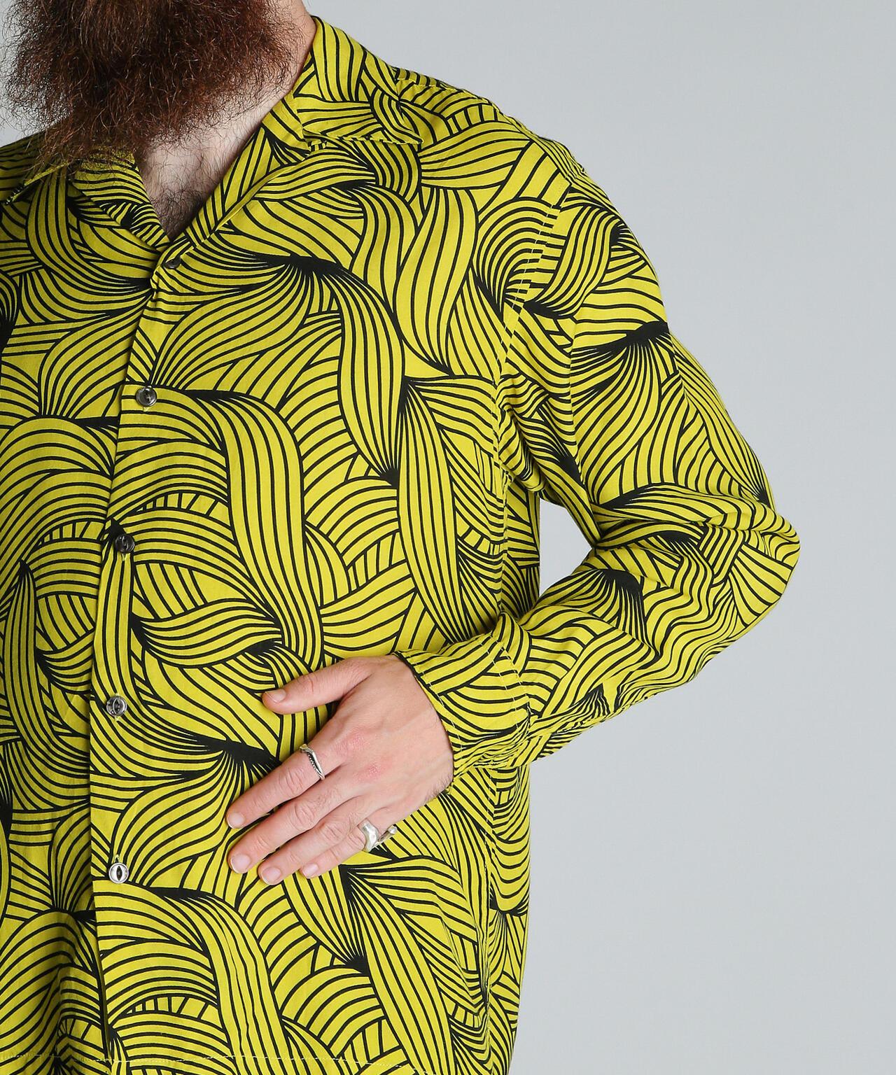 香蕉圖案 人造絲 RAYON SHIRT 襯衫