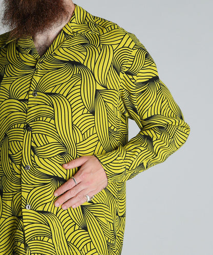 香蕉圖案 人造絲 RAYON SHIRT 襯衫