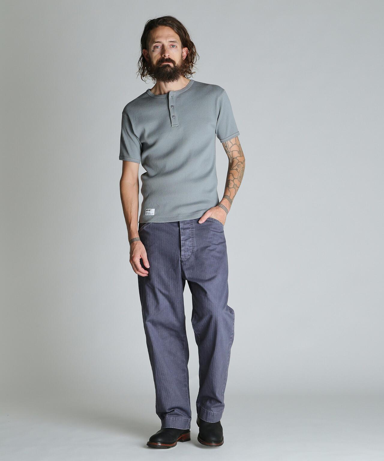 軍風羅紋亨利領 ARMY RIB HENLEY T-SHIRT T恤