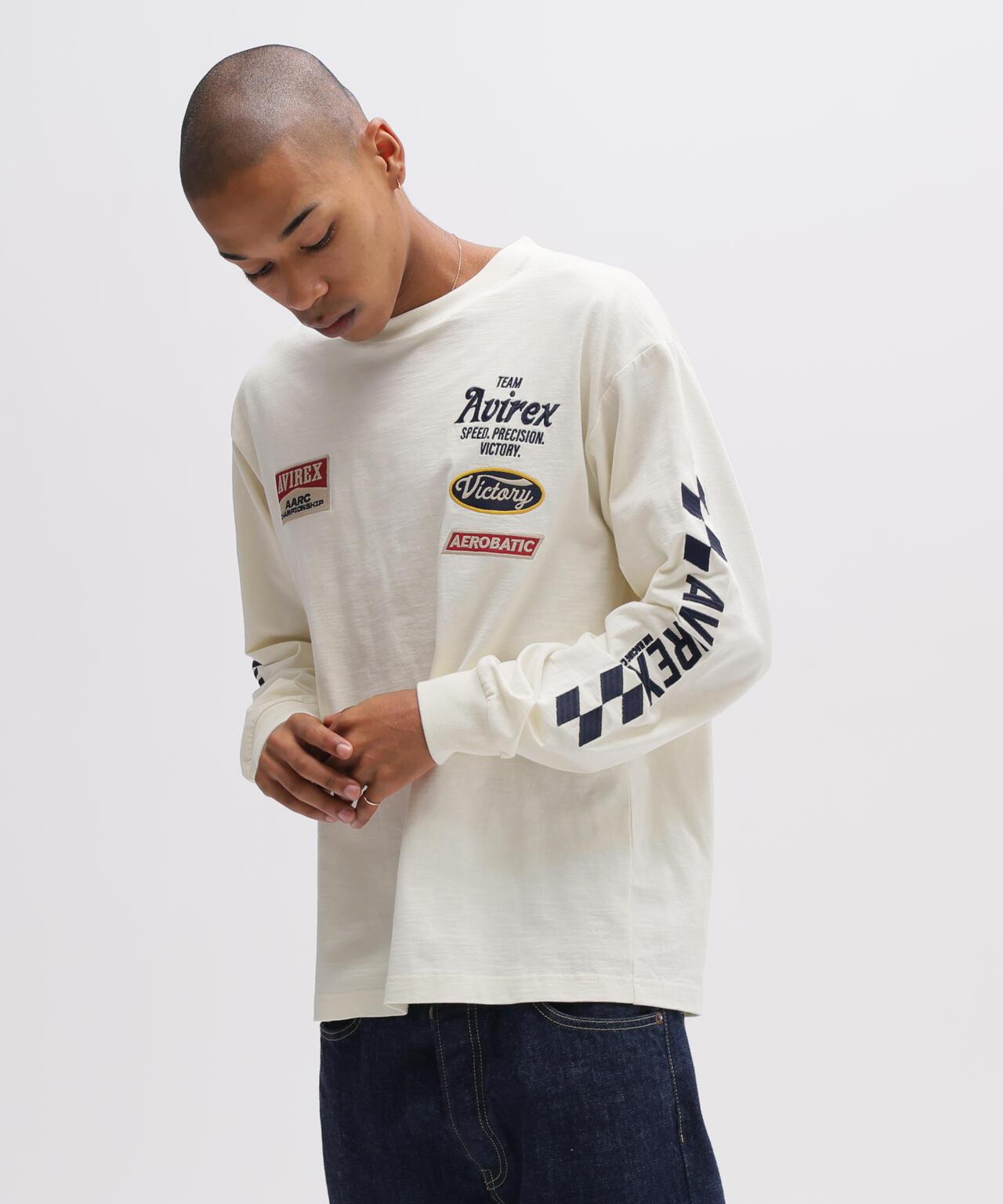 《A.A.R.C》 EMBROIDERY L/S T-SHIRT