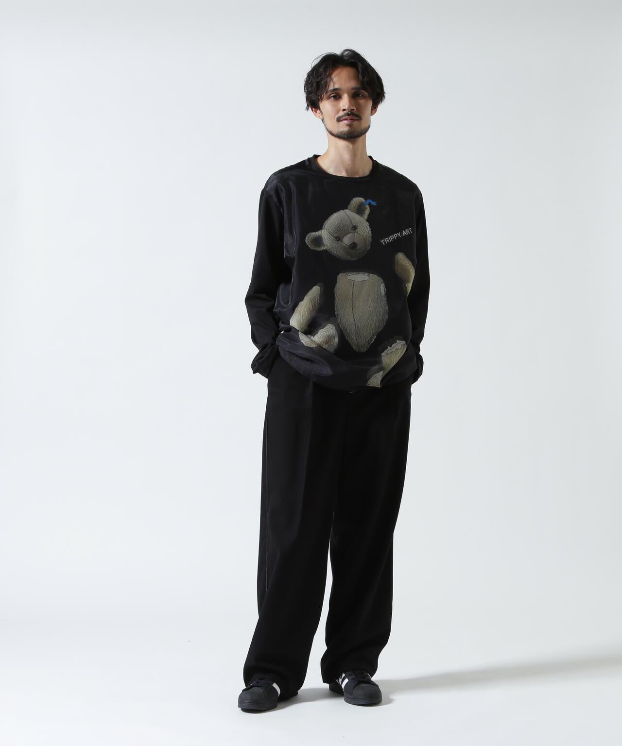 maxsix TEDDY BEAR 3D圖案 長袖T恤
