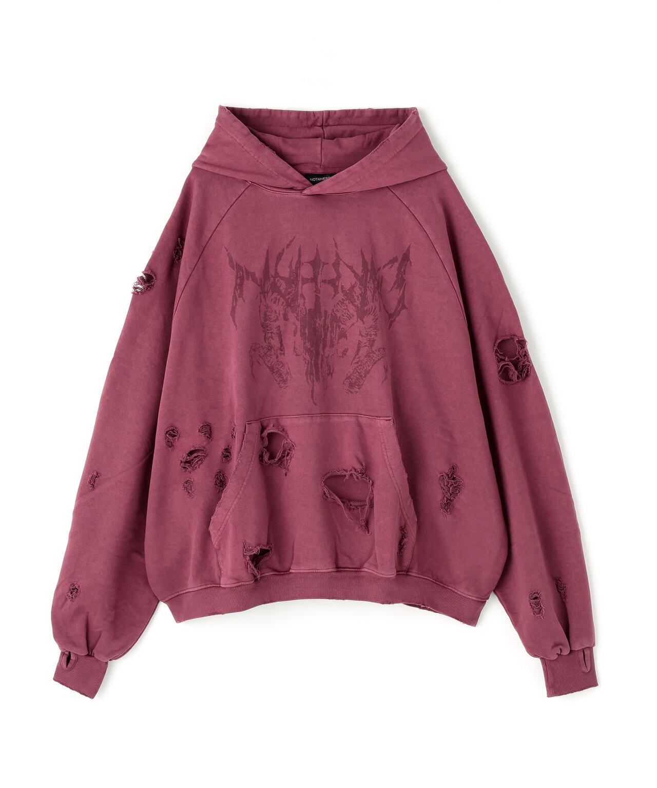 NOT4NERD DESTROYED PIGMENT GOAT 套頭連帽衛衣