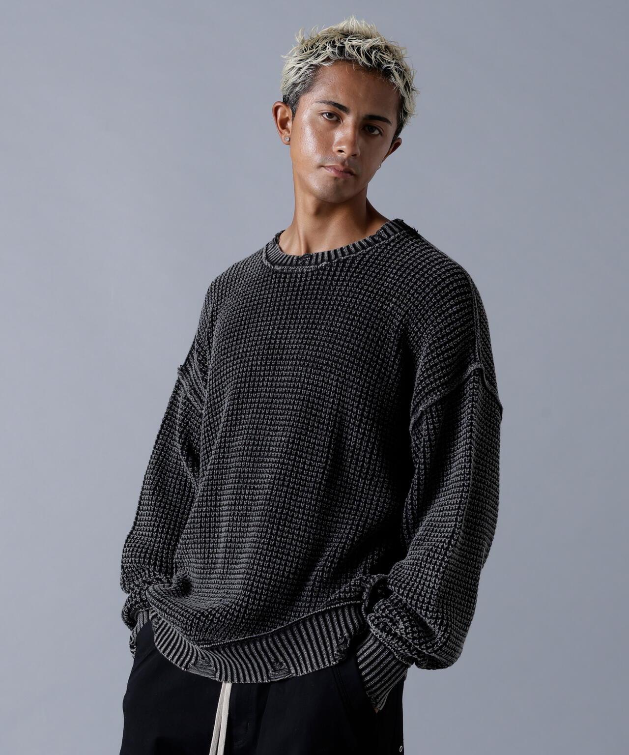 DankeSchon ダンケシェーン PIGMENT CHEMICAL AZE CREWNECK 圓領衛衣