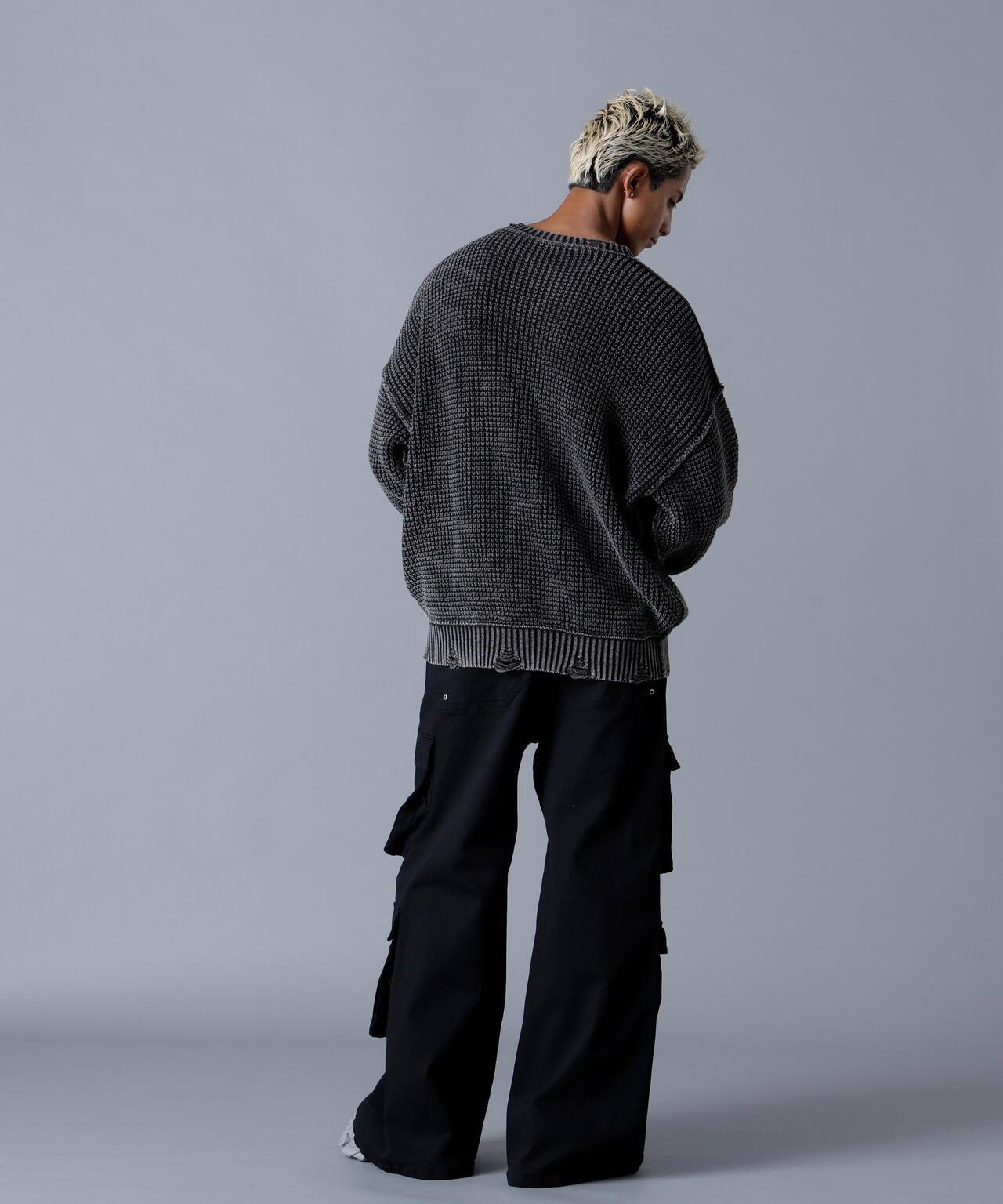 DankeSchon ダンケシェーン PIGMENT CHEMICAL AZE CREWNECK 圓領衛衣