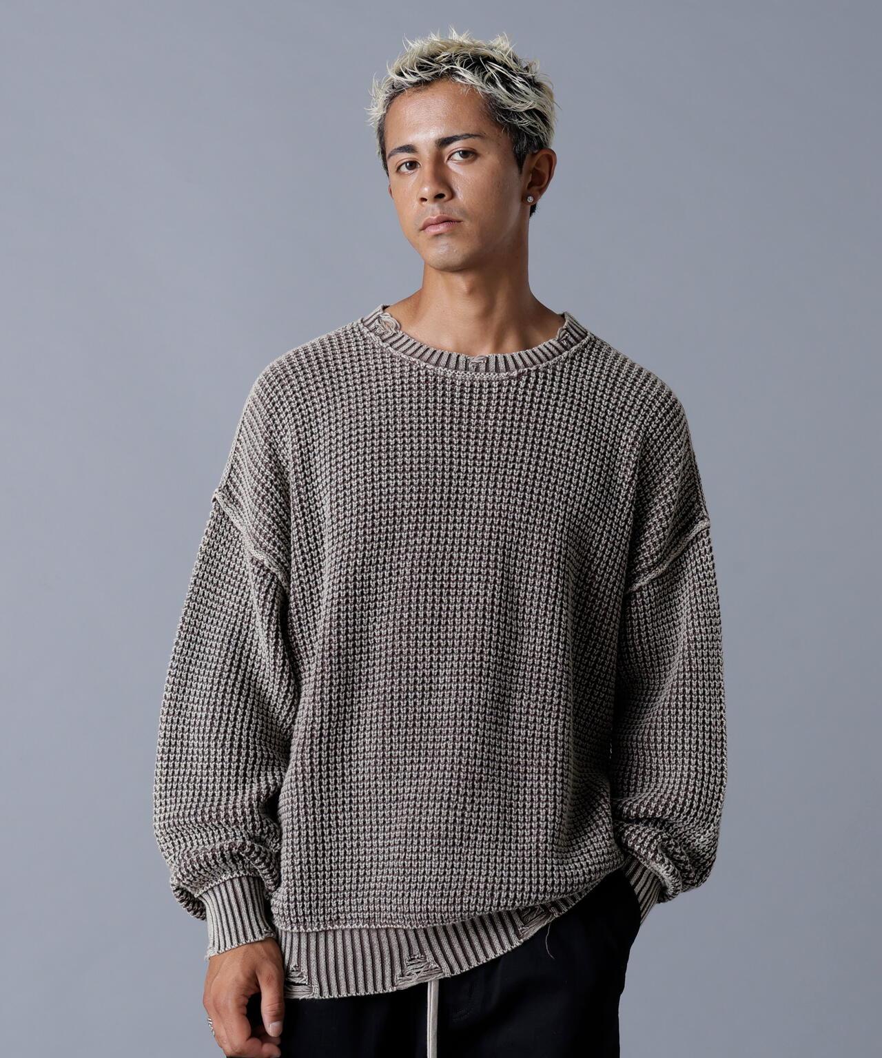 DankeSchon ダンケシェーン PIGMENT CHEMICAL AZE CREWNECK 圓領衛衣