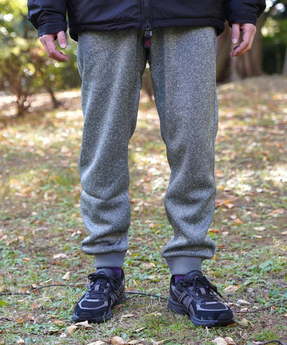 複合針織抓絨窄口羅紋褲子 BONDING KNIT FLEECE NARROW RIB PANT