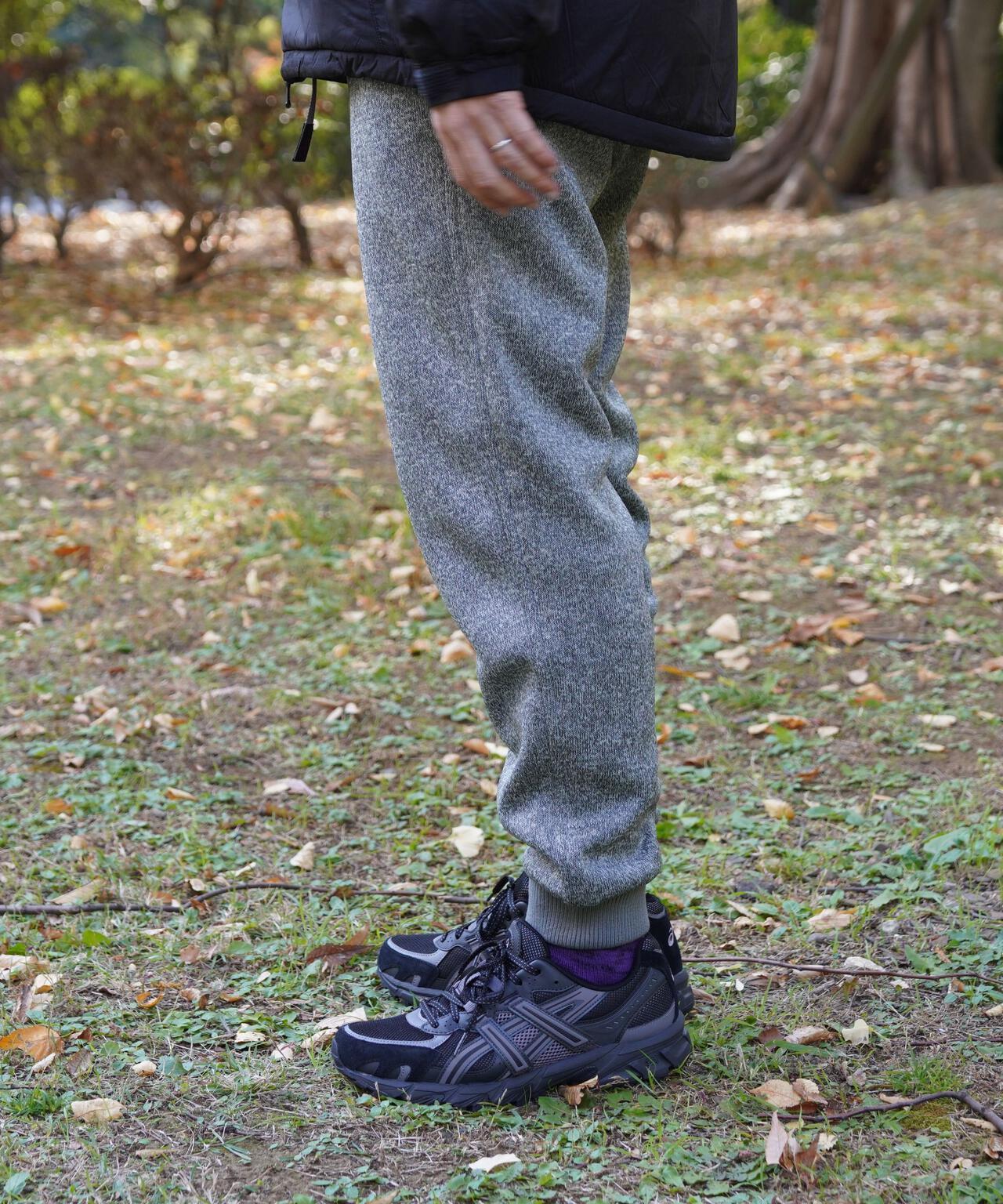 複合針織抓絨窄口羅紋褲子 BONDING KNIT FLEECE NARROW RIB PANT