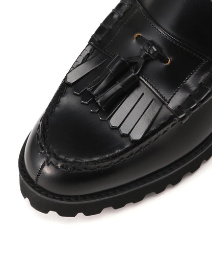 The Kenford Fineshoes TANK SOLE LOAFERS BLACK QUILT TASSEL 樂福鞋