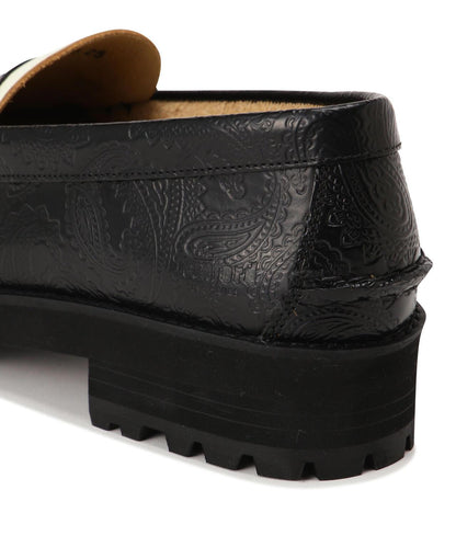 黑白配色 PAISLEY 圖案 TANK SOLE 樂福鞋