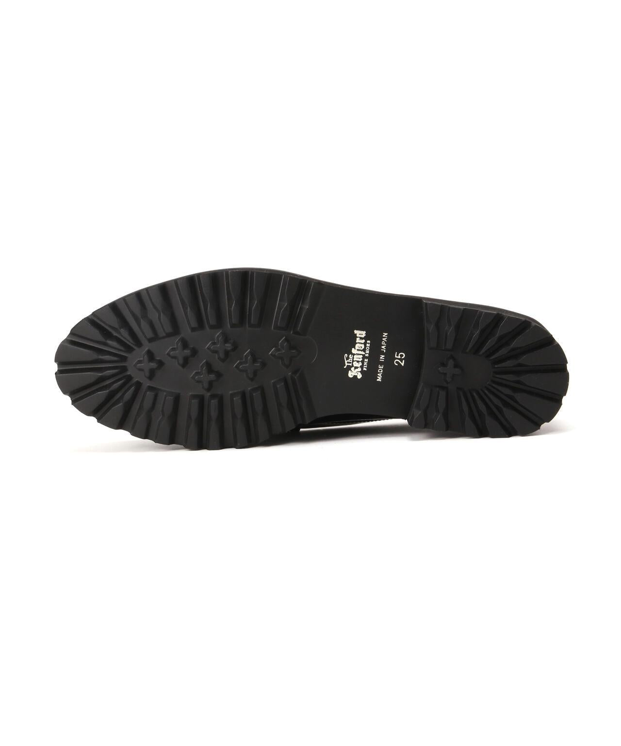 The Kenford Fineshoes TANK SOLE LOAFERS BLACK QUILT TASSEL 樂福鞋
