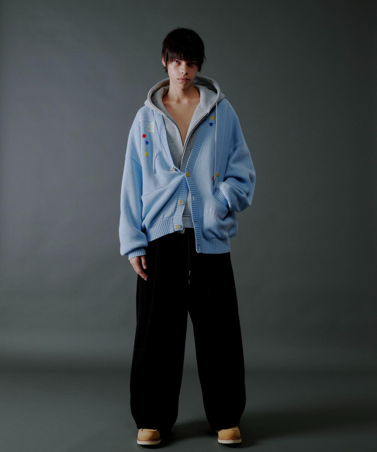 手工縫線設計 針織開衫 HAND STITCH CARDIGAN