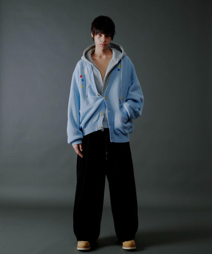 手工縫線設計 針織開衫 HAND STITCH CARDIGAN