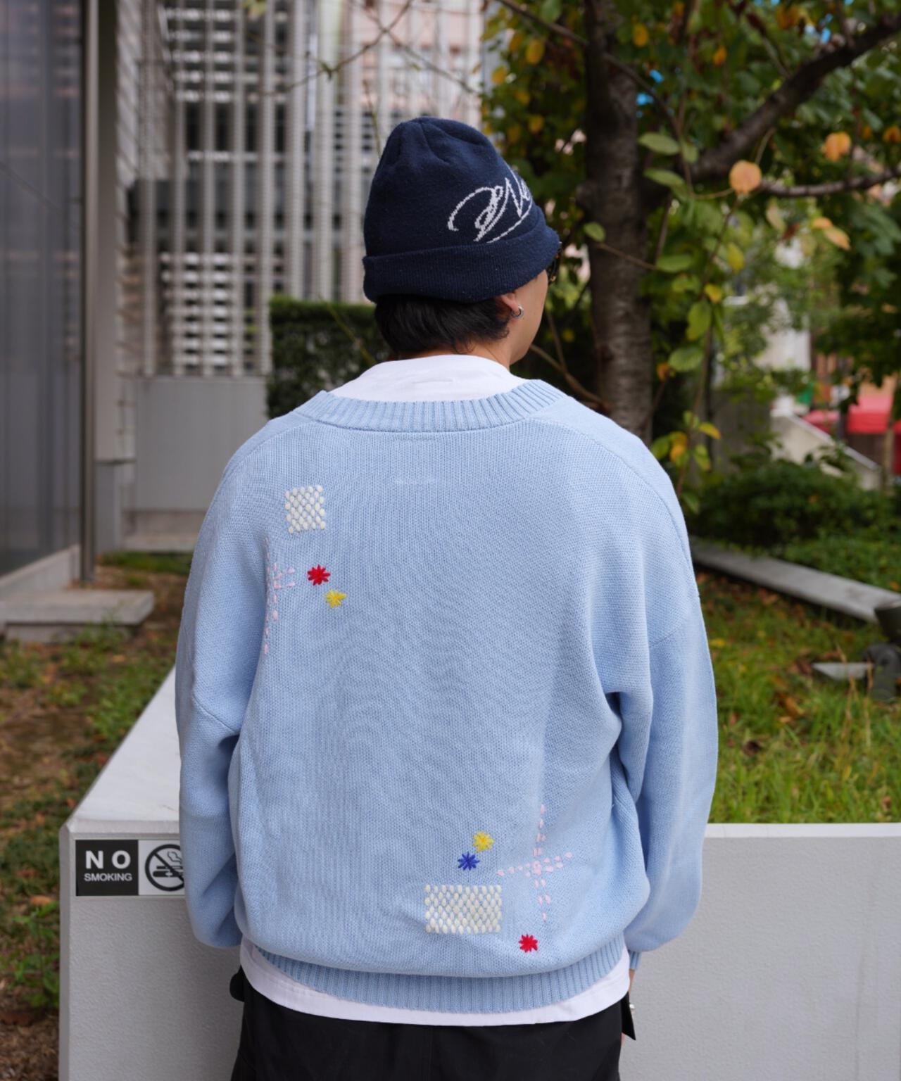 手工縫線設計 針織開衫 HAND STITCH CARDIGAN