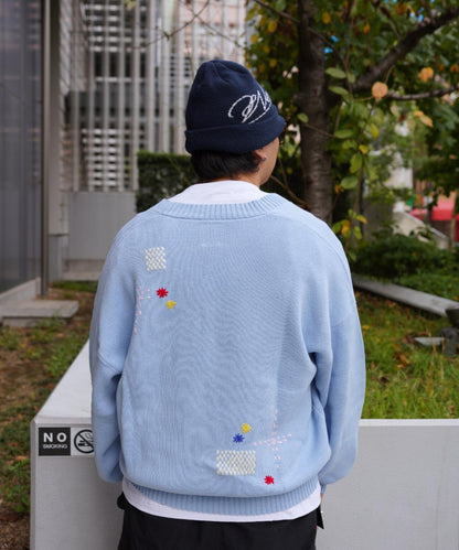 手工縫線設計 針織開衫 HAND STITCH CARDIGAN