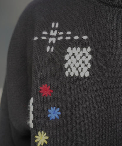 B omnivore HAND STITCH CREWNECK KNIT 針織上衣