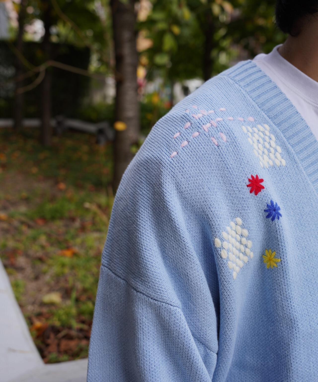手工縫線設計 針織開衫 HAND STITCH CARDIGAN