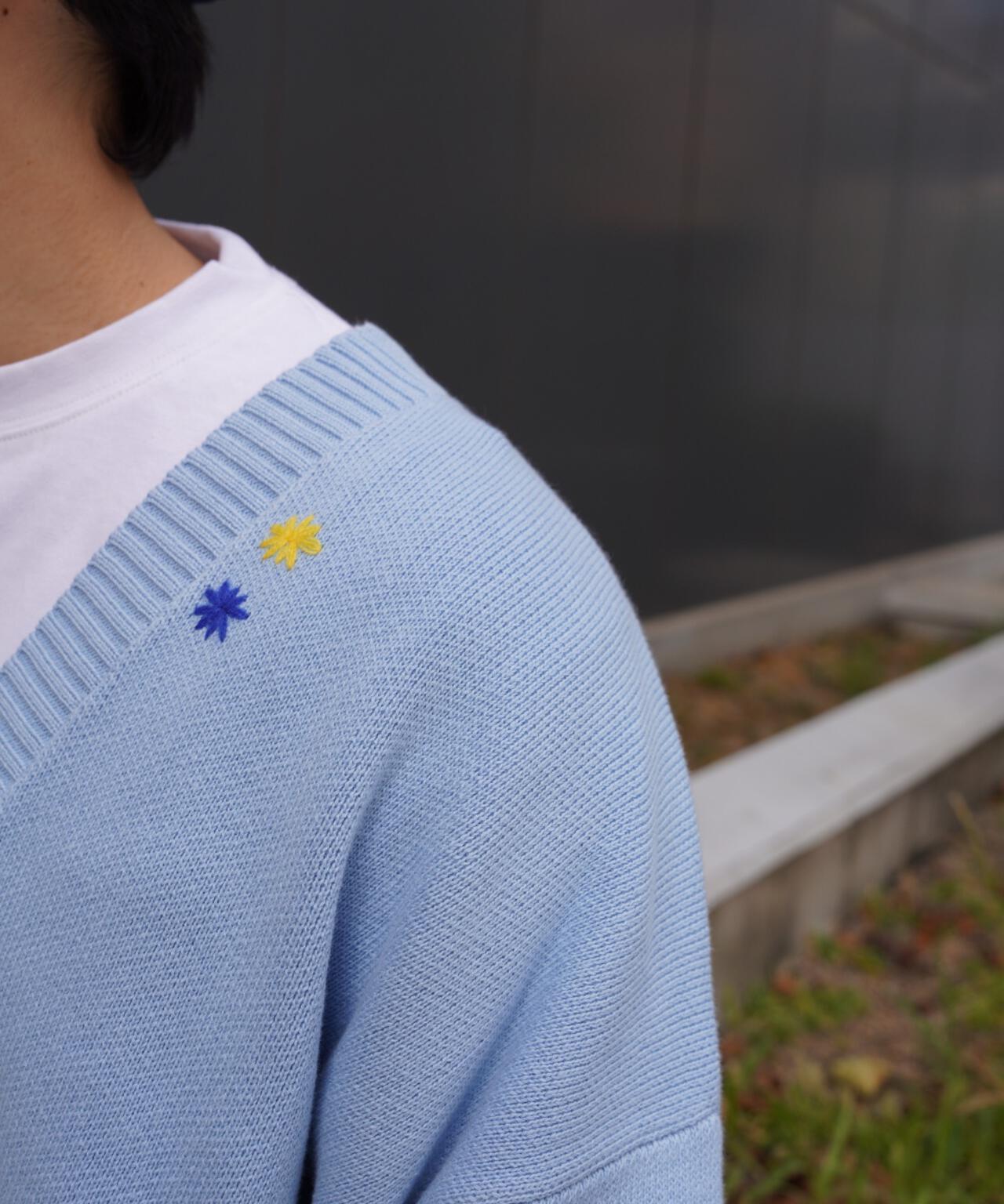 手工縫線設計 針織開衫 HAND STITCH CARDIGAN