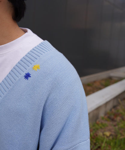 手工縫線設計 針織開衫 HAND STITCH CARDIGAN