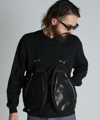 LEATHER LUGGAGE VEST 皮革背心