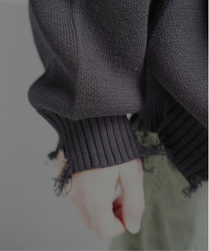 B omnivore HAND STITCH CREWNECK KNIT 針織上衣