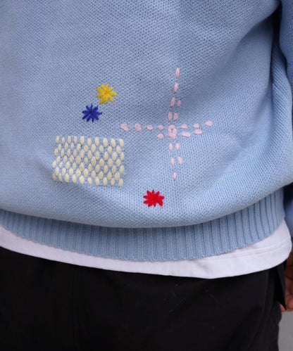 手工縫線設計 針織開衫 HAND STITCH CARDIGAN