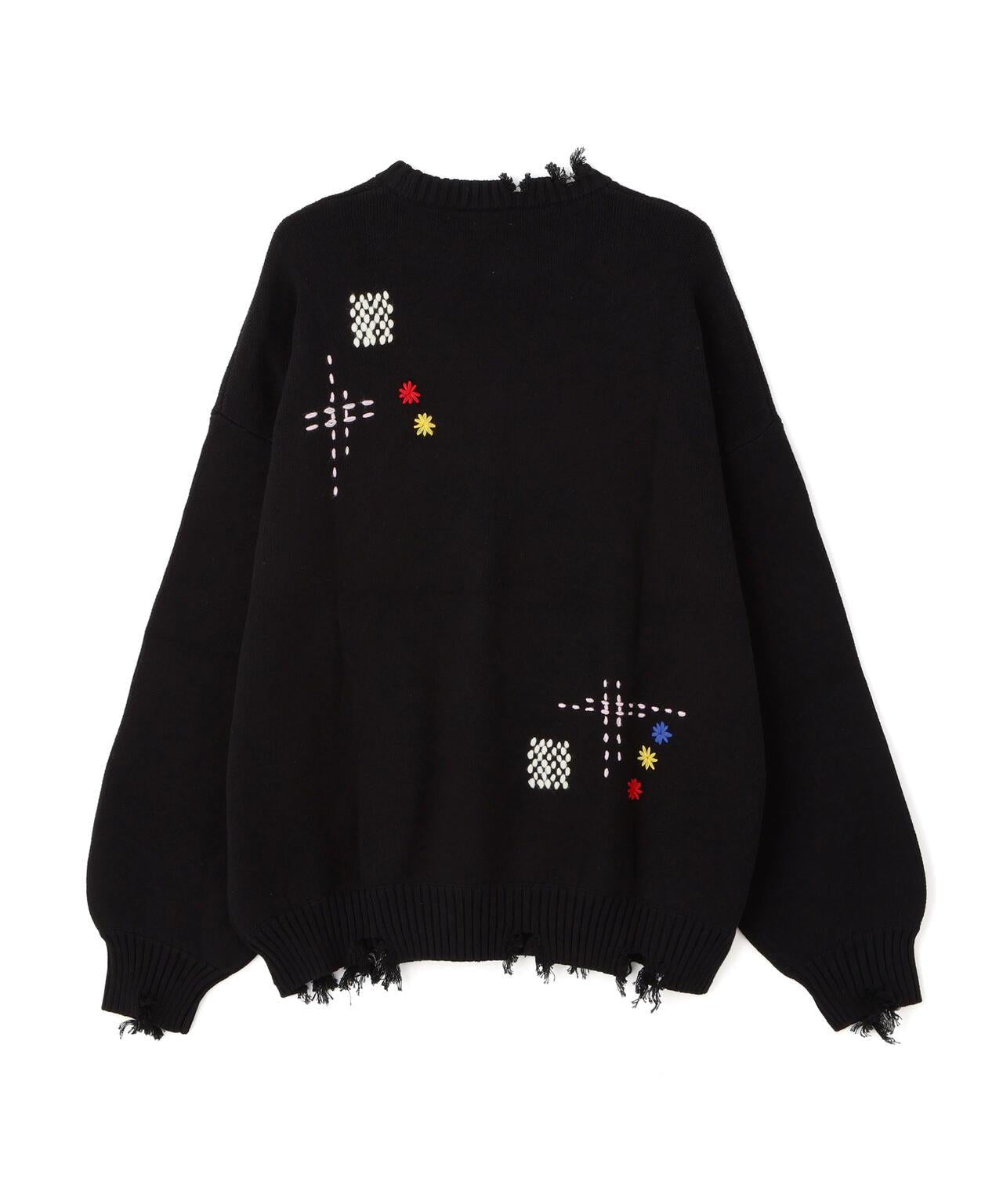 B omnivore HAND STITCH CREWNECK KNIT 針織上衣