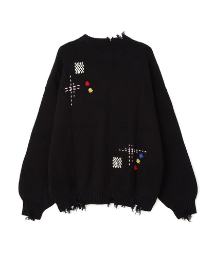 B omnivore HAND STITCH CREWNECK KNIT 針織上衣
