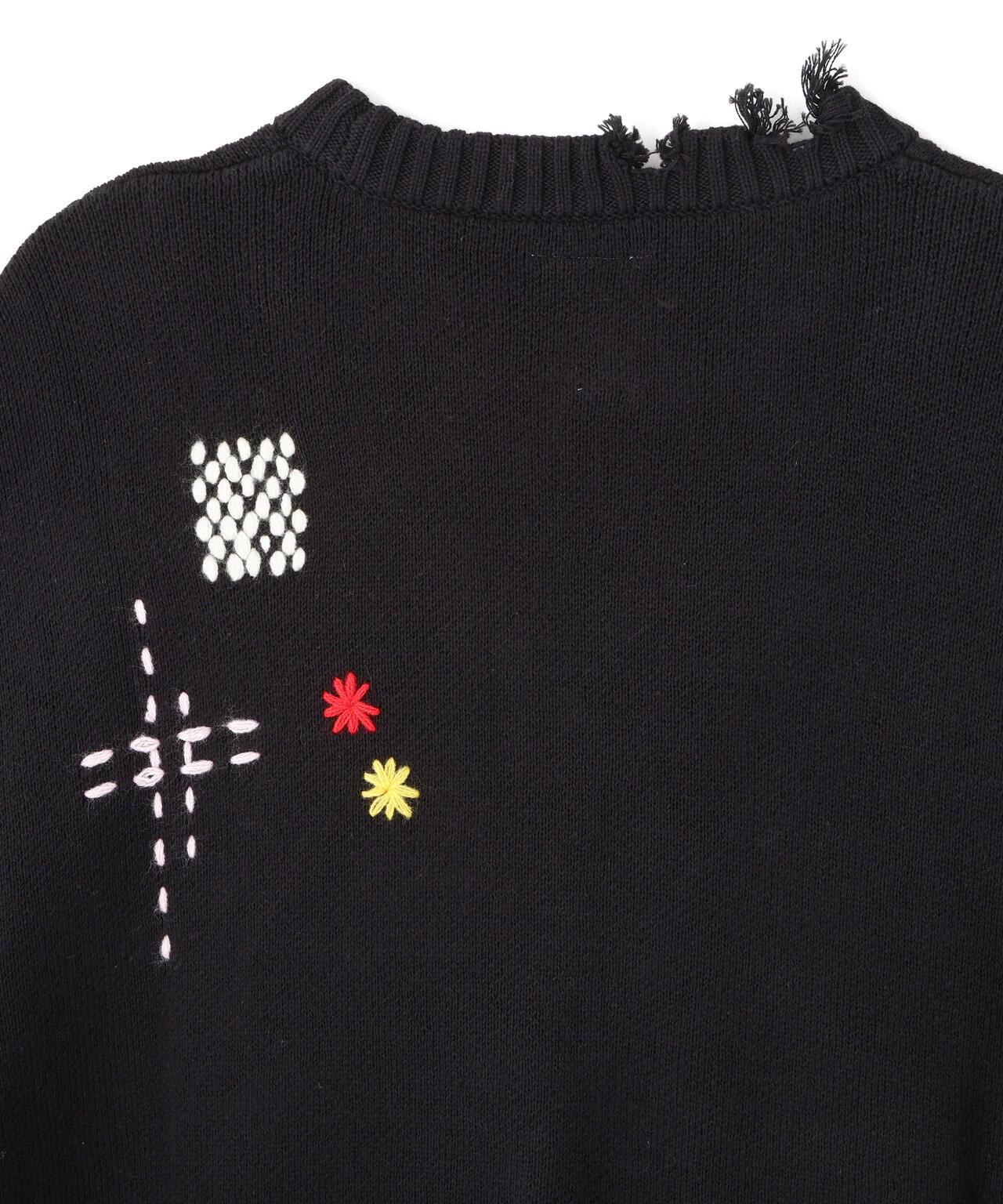 B omnivore HAND STITCH CREWNECK KNIT 針織上衣
