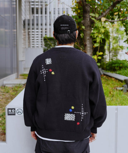 手工縫線設計 針織開衫 HAND STITCH CARDIGAN