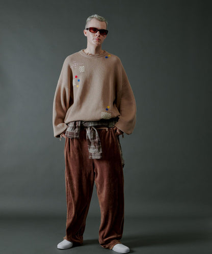 B omnivore HAND STITCH CREWNECK KNIT 針織上衣