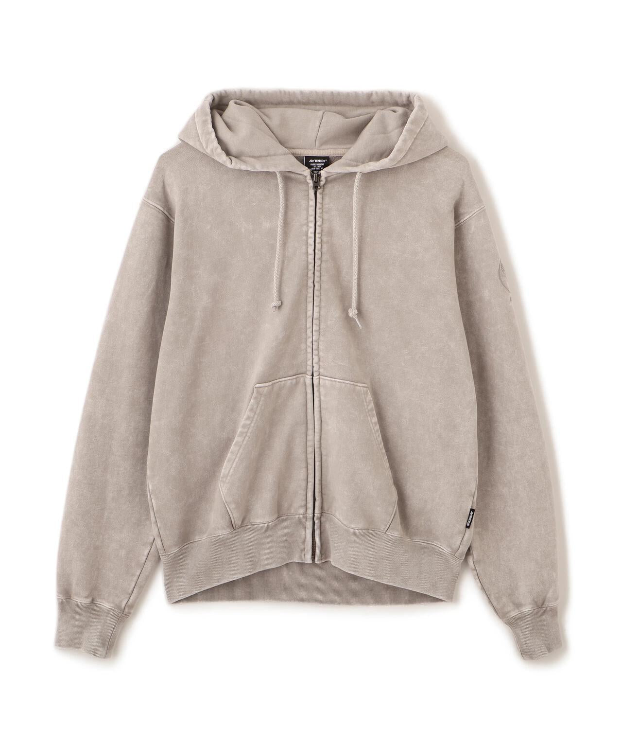 ACID WASH ZIP UP 連帽衛衣