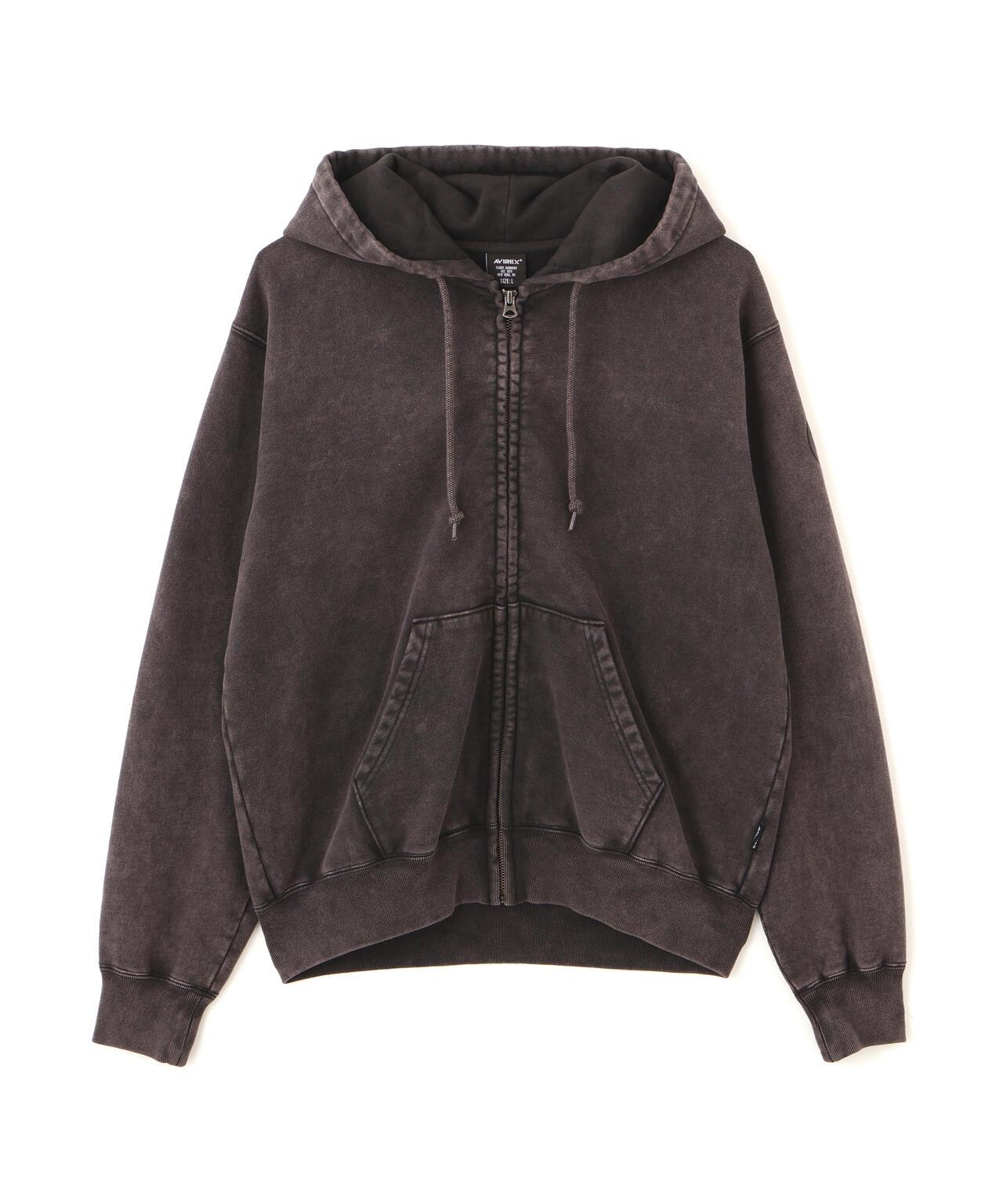 ACID WASH ZIP UP 連帽衛衣