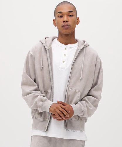 ACID WASH ZIP UP 連帽衛衣