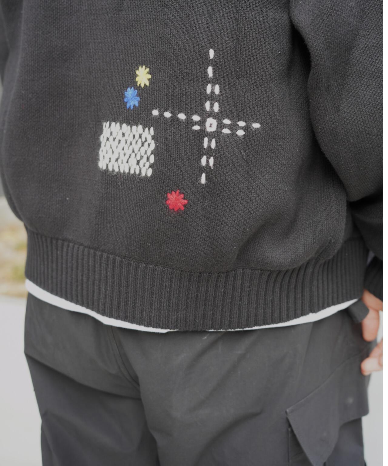 手工縫線設計 針織開衫 HAND STITCH CARDIGAN